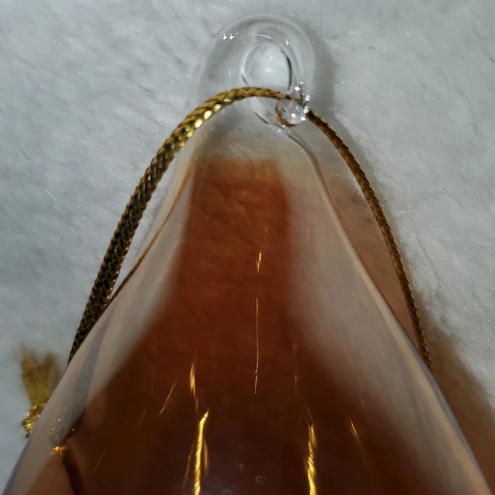 Teardrop Shaped Hand Blown Glass Ornament